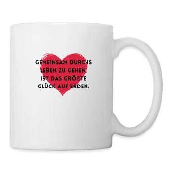 Gemeinsam durchs Leben gehen - Tasse - Weiß - Rechts