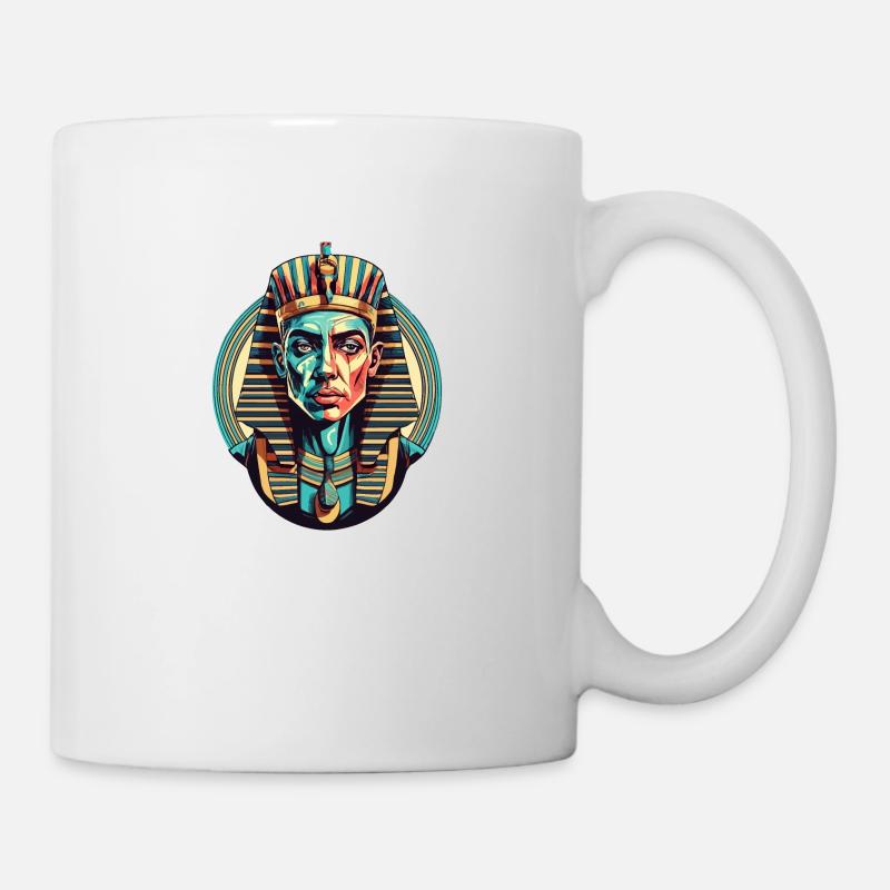 Egyptian Pharaoh Art - Mug - white