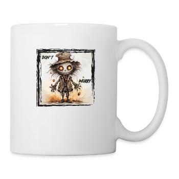 Alles ist in Ordnung, "mach dir keine Sorgen!" - Tasse - Weiß - Rechts