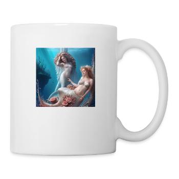 Meerjungfrauen - Tasse - Weiß - Rechts