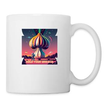 Alien de l’ail dans l’espace basé sur l’énergie végétale - Mug blanc - blanc - Droite