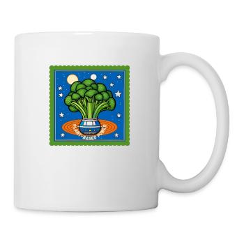 Le brocoli dans l’énergie basée sur les plantes spatiales - Mug blanc - blanc - Droite