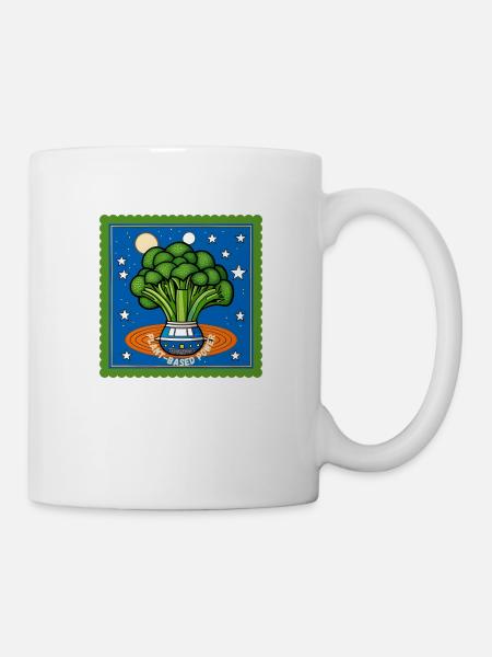 Le brocoli dans l’énergie basée sur les plantes spatiales - Mug blanc - blanc