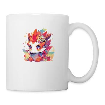 00332 kawaii FireDragonUnicorn - Mug - white - Right