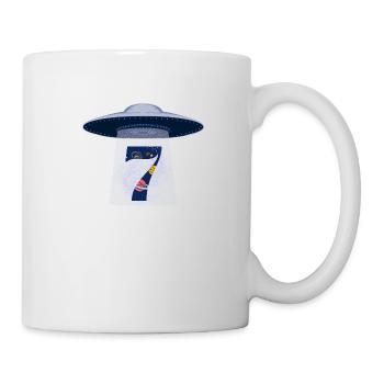 7e anniversaire ufo attaque - Mug blanc - blanc - Droite