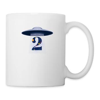 UFO-Angriff zum 2. Jahrestag - Tasse - Weiß - Rechts