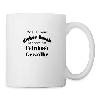 Das ist kein dicker Bauch - Tasse - Weiß - Rechts