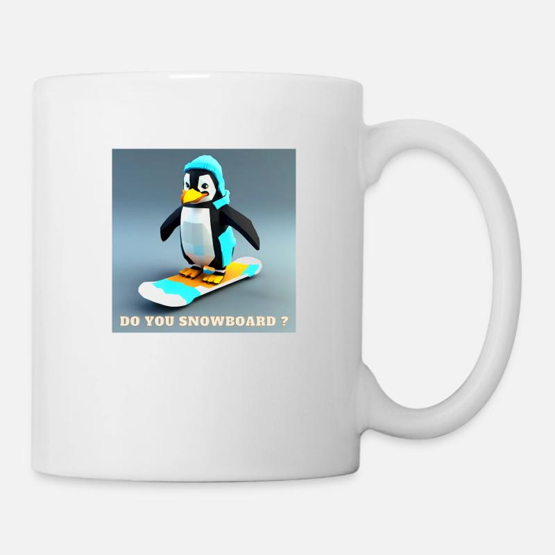 Snowboard Pingu - Mug blanc - blanc