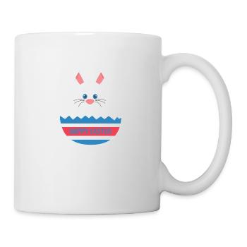 A cute easter egg bunny - Mug - white - Right