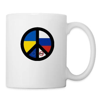 Peace for Ukraine and Russia - Mug - white - Right