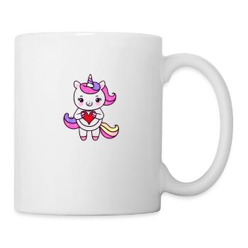 Engagement Valentine's Day Love Mother's Day Unicorn - Mug - white - Right