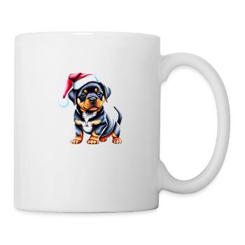 Rottweiler Hund Weihnachten Hunde Hundewelpe - Tasse - Weiß - Rechts