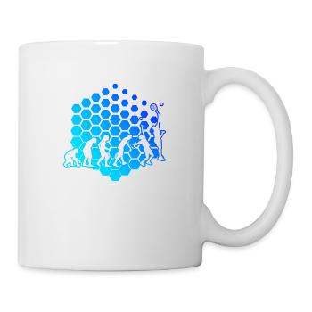 Damen Herren Paddeltennis Paddle Court Schlägerspo - Tasse - Weiß - Rechts