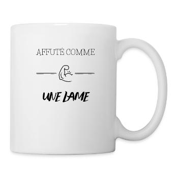 Affuté comme une lame - Mug blanc - blanc - Droite
