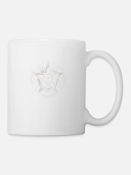 Dark Secret, Horror Night, Pentagramme - Mug blanc - blanc