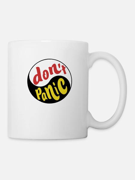 Dont Panic 1 - Tasse - Weiß