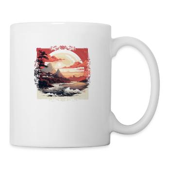 L'art visuel japonais a une longue tradition - Mug blanc - blanc - Droite