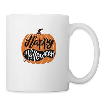 Joyeuse citrouille d’Halloween - Mug blanc - blanc - Droite