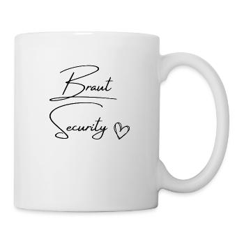 Braut Security - Tasse - Weiß - Rechts