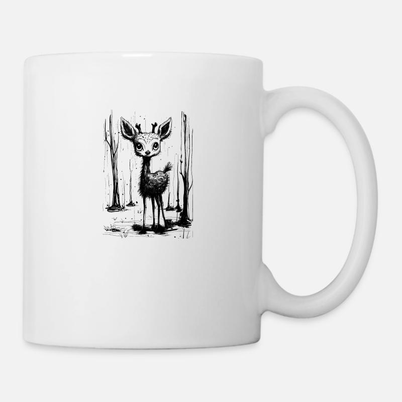 Mignon Mignon Cerf Forest Randonnée Cadeau Femme - Mug blanc - blanc