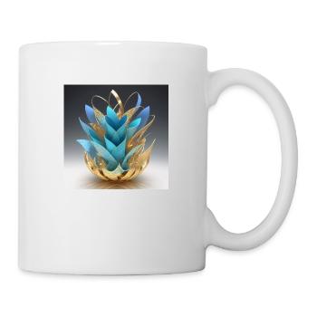 Blumenvase Origami-Stil - Tasse - Weiß - Rechts
