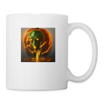 Citrouille d’Halloween - Mug blanc - blanc - Droite
