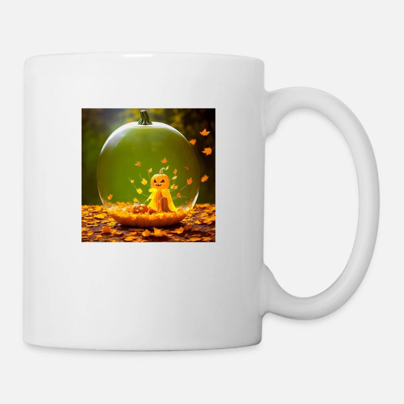 Halloween Kürbisgeist - Tasse - Weiß