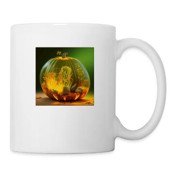 Halloween Pumpkin Arrangement - Mug - white - Right