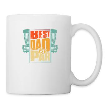 Meilleur papa par Disc Golf Frisbee - Mug blanc - blanc - Droite