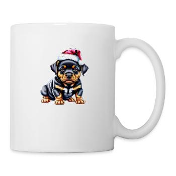 Rottweiler Dog X-Mas Puppy Christmas Dogs - Mug blanc - blanc - Droite