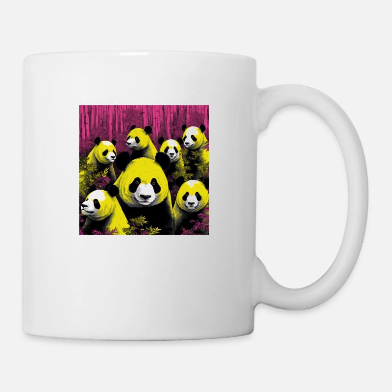 Panda style néon - Mug blanc - blanc