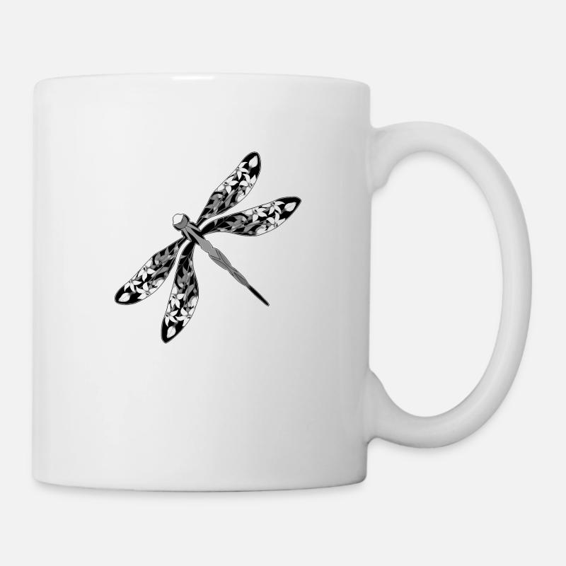 Libelle - Tasse - Weiß