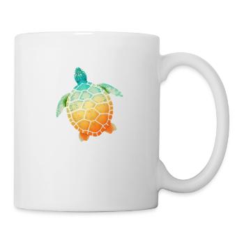 Tortue - Mug blanc - blanc - Droite