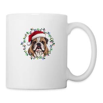 Christmas Bulldog - Mug - white - Right