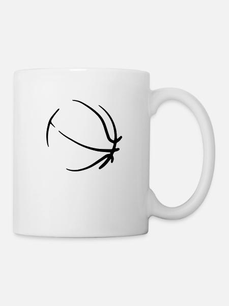Basketball 08 - Tasse - Weiß