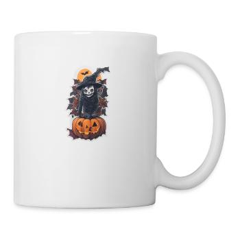 Helloween Pumpkin Witch - Mug - white - Right