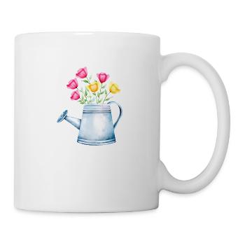 Blume Hobbygärtner Gärtner Geschenk Blumen Garten - Tasse - Weiß - Rechts