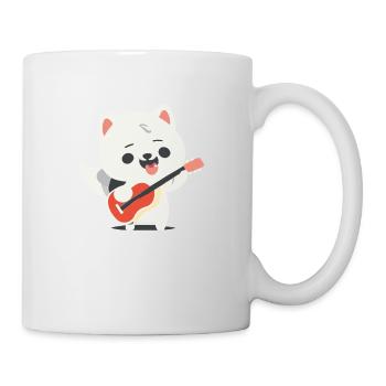 Kleiner Weißer Schäferhund-Welpe rockt die Bühne! - Tasse - Weiß - Rechts
