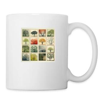 Winter is just around the corner. Autumn is already here. - Mug - white - Right
