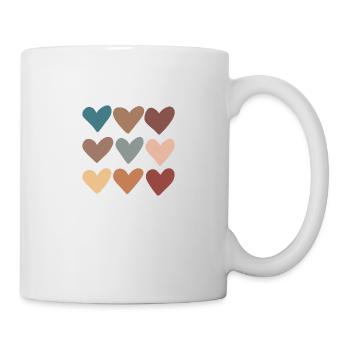 9 hearts - Mug - white - Right