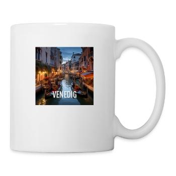 Venedig bei Nacht - Tasse - Weiß - Rechts