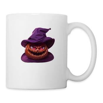 Wicked Hat Kürbis mit einem charmanten Lächeln 😈 - Tasse - Weiß - Rechts