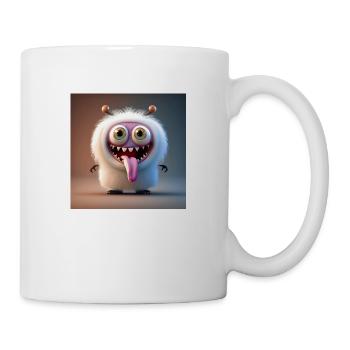 Happy Halloween cute monster tongue out scary fun - Mug - white - Right