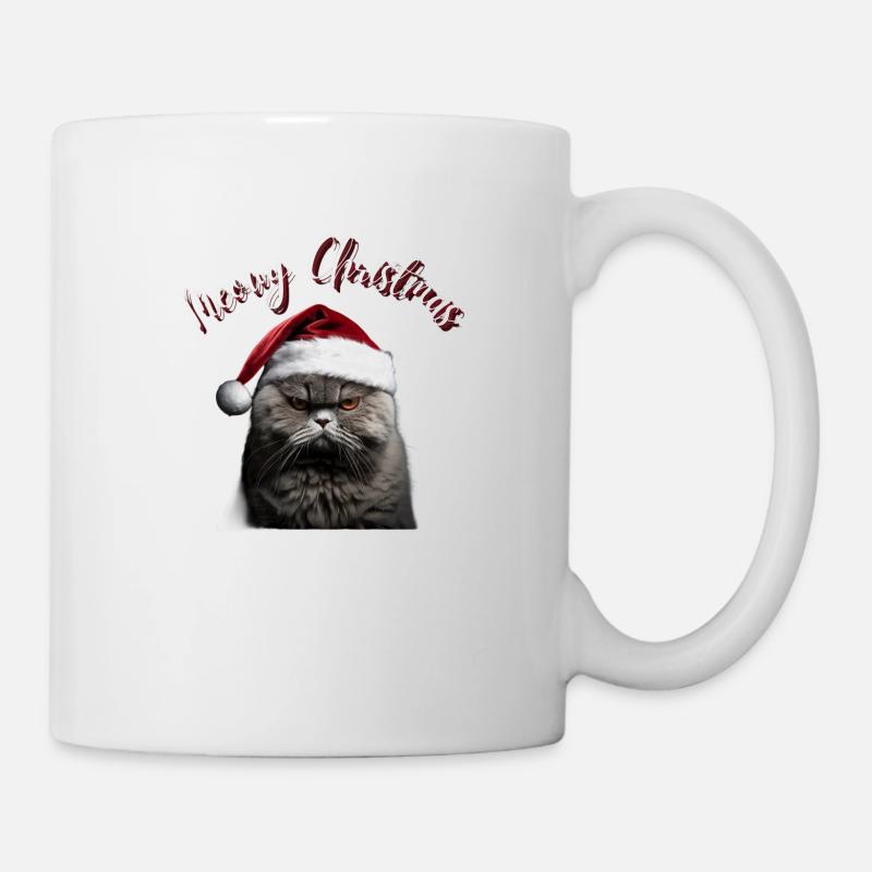 Meowy Christmas - Tasse - Weiß