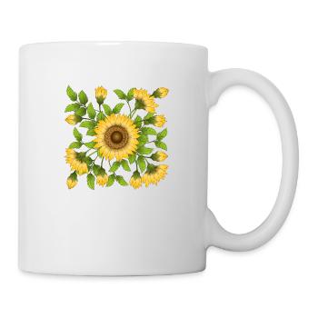 Fleur - Mug blanc - blanc - Droite