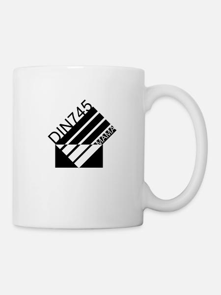 DIN MAMA 745 - Tasse - Weiß
