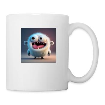 Happy Halloween cute monster tongue out scary fun - Mug - white - Right