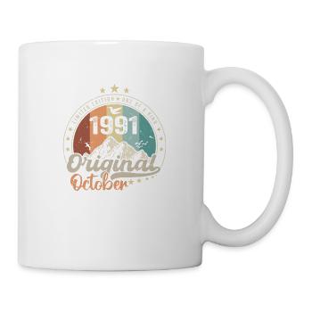 Octobre | les Légendes sont nés en Octobre 1991 - Mug blanc - blanc - Droite