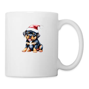 Hundewelpe Rottweiler Hund Weihnachten Hunde - Tasse - Weiß - Rechts