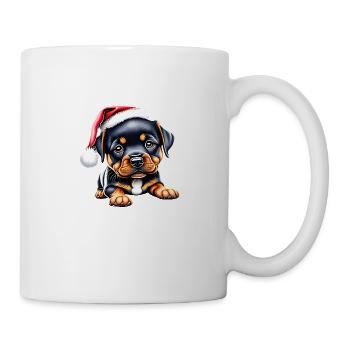 Rottweiler Hund Hundewelpe Weihnachten Hunde - Tasse - Weiß - Rechts